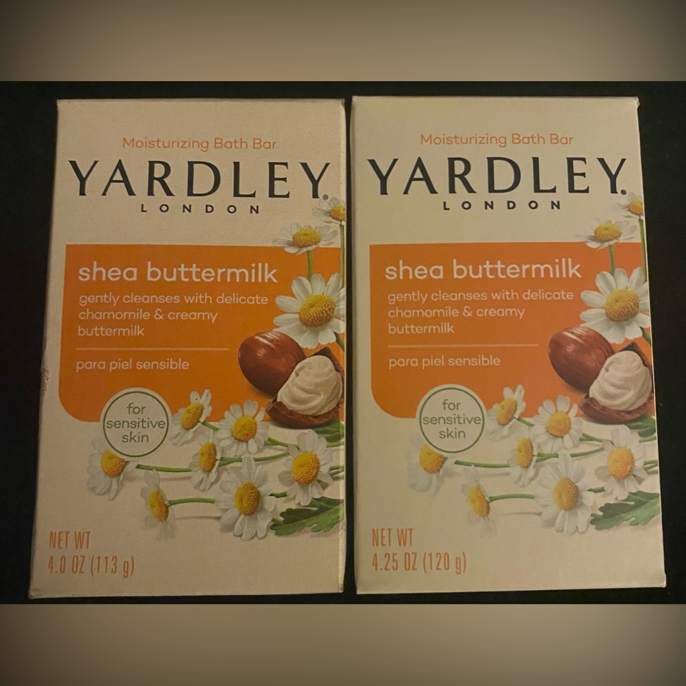 BUNDLE Of YARDLEY LONDON SHEA BUTTERMILK Moisturizing Bath Bar